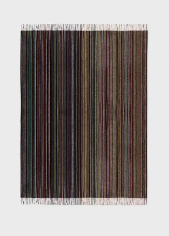 Paul Smith Monogrammed Gifts 039Signature Stripe039 Blanket Signature Stripe 8211 MensHome