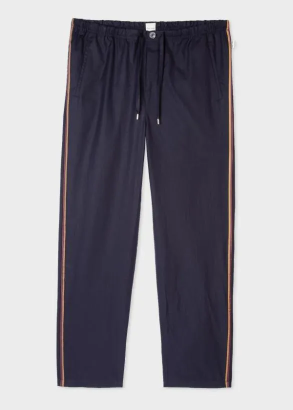 Paul Smith Nightwear 039Artist Stripe039 Cotton Pyjamas Navy 8211 MensHome