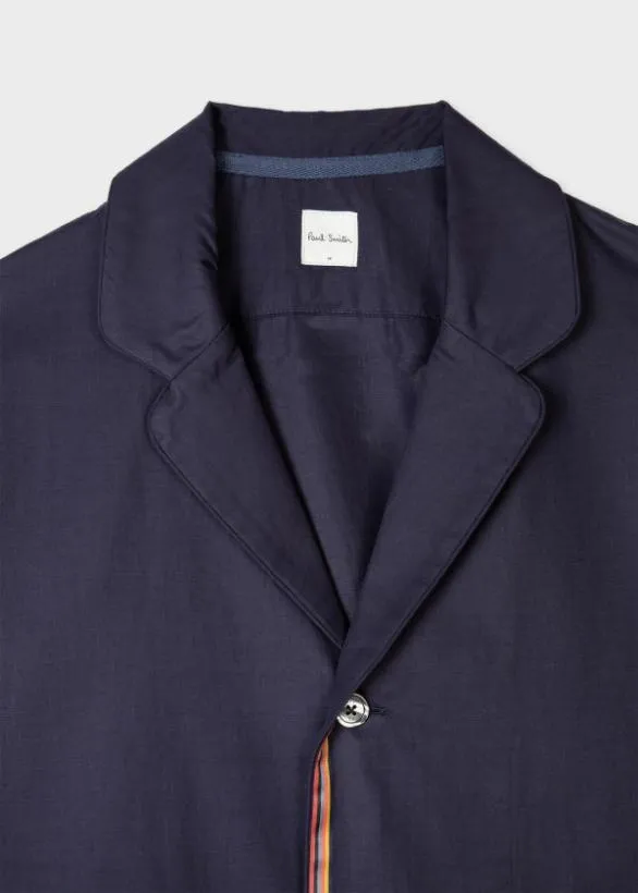 Paul Smith Nightwear 039Artist Stripe039 Cotton Pyjamas Navy 8211 MensHome