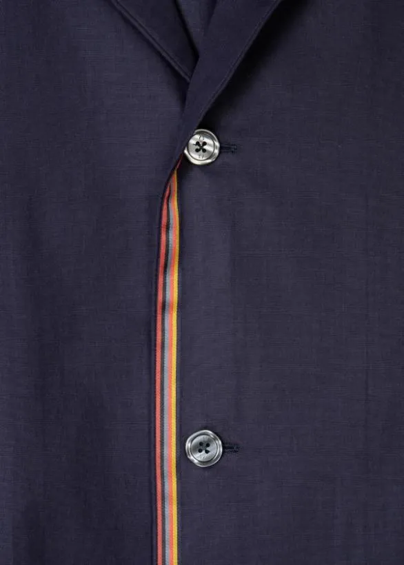 Paul Smith Nightwear 039Artist Stripe039 Cotton Pyjamas Navy 8211 MensHome