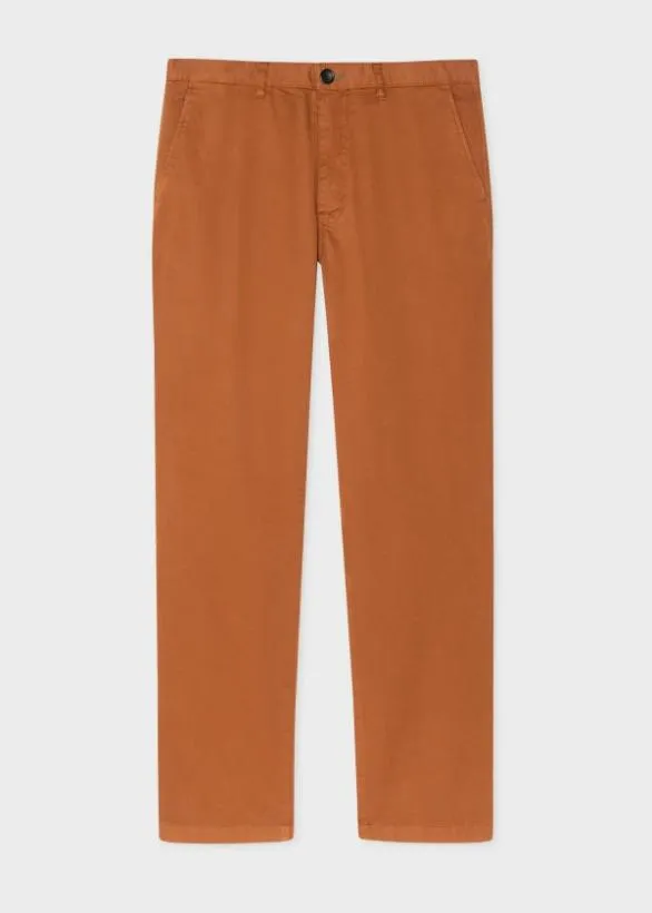Paul Smith Pants Acorn StretchCotton Chinos Brown 8211 Mens