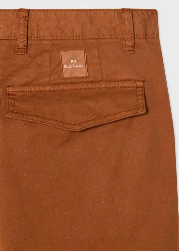 Paul Smith Pants Acorn StretchCotton Chinos Brown 8211 Mens