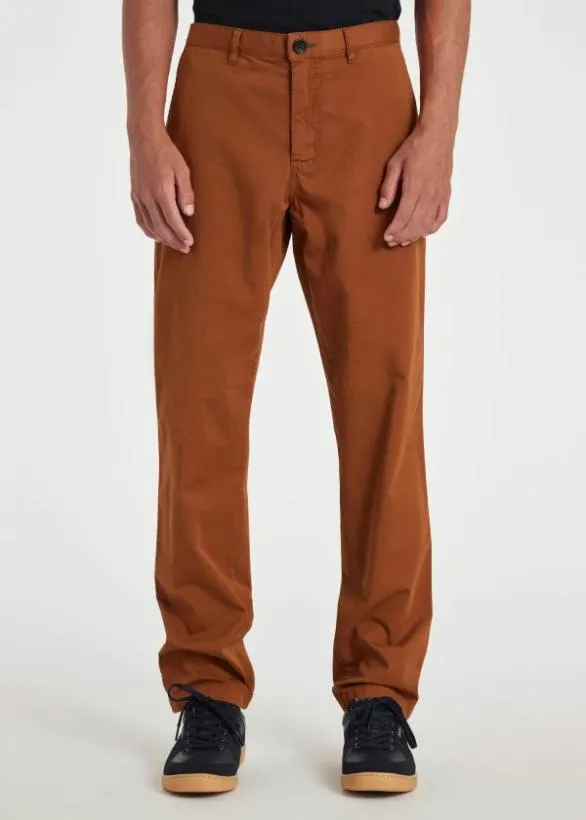 Paul Smith Pants Acorn StretchCotton Chinos Brown 8211 Mens