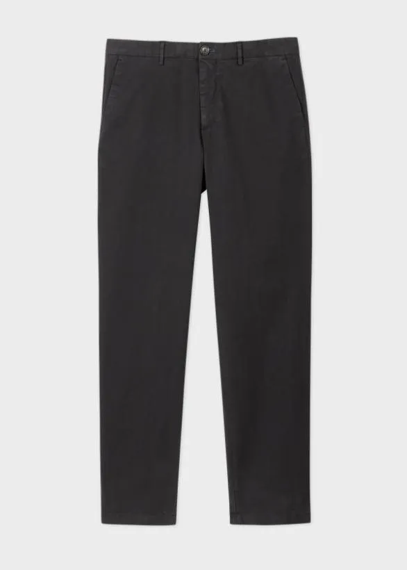 Paul Smith Pants MidFit 039Broad Stripe Zebra039 Chinos Black 8211 Mens