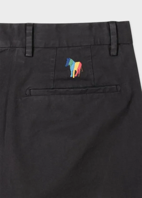 Paul Smith Pants MidFit 039Broad Stripe Zebra039 Chinos Black 8211 Mens