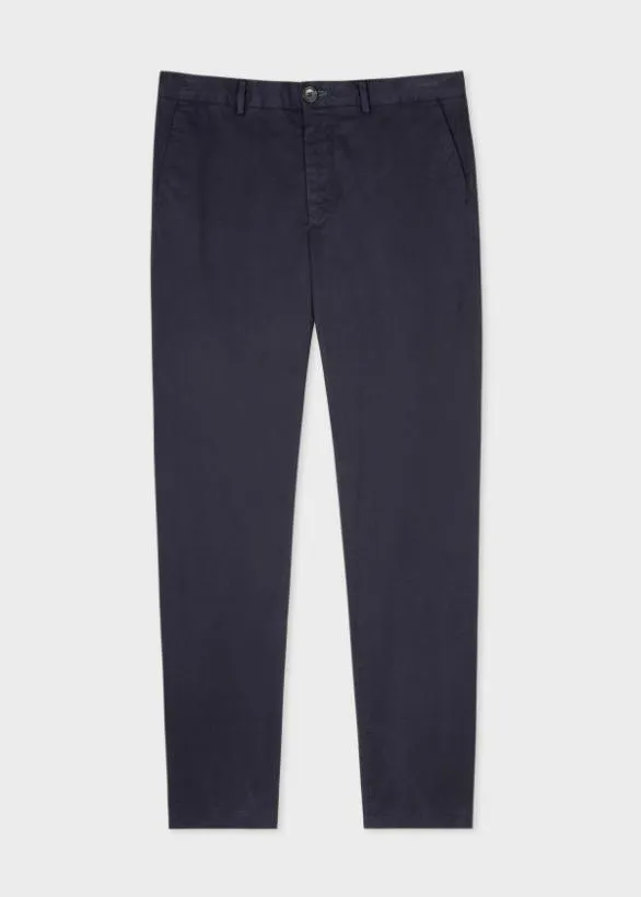 Paul Smith Pants MidFit 039Broad Stripe Zebra039 Chinos Navy 8211 Mens