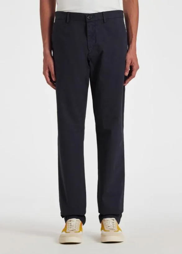 Paul Smith Pants MidFit 039Broad Stripe Zebra039 Chinos Navy 8211 Mens