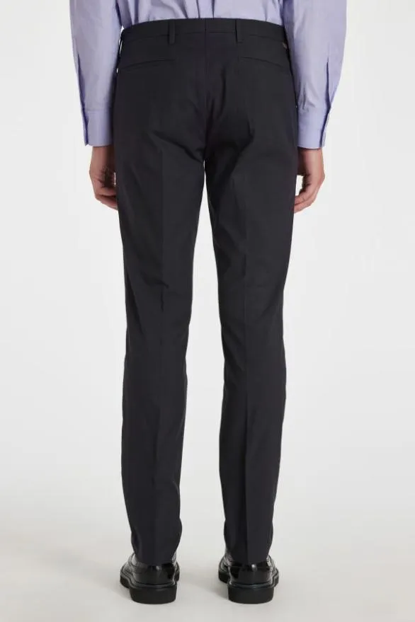 Paul Smith Pants SlimFit CottonStretch Chinos Dark Navy 8211 Mens