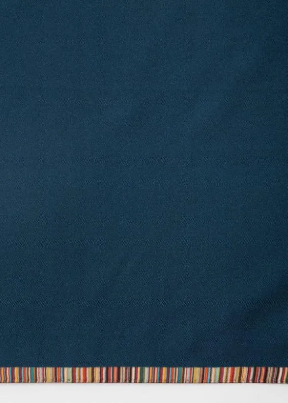 Paul Smith Pocket Squares 039Signature Stripe039 Silk Pocket Square Navy 8211 Mens