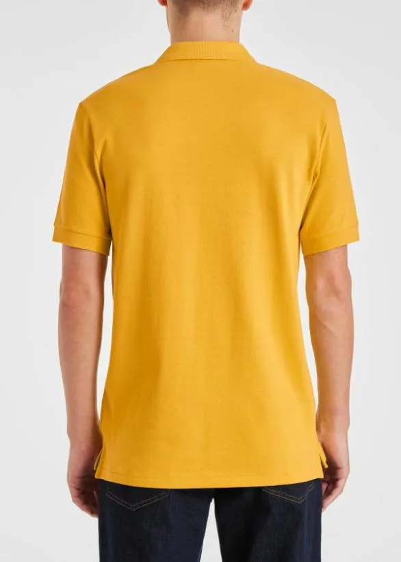 Paul Smith Polo Shirts Organic Cotton Zebra Polo Shirt Yellow 8211 Mens