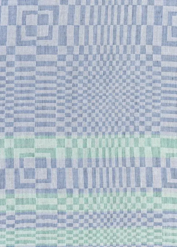 Paul Smith Scarves 039Optical039 CottonBlend Scarf Blue 8211 Mens