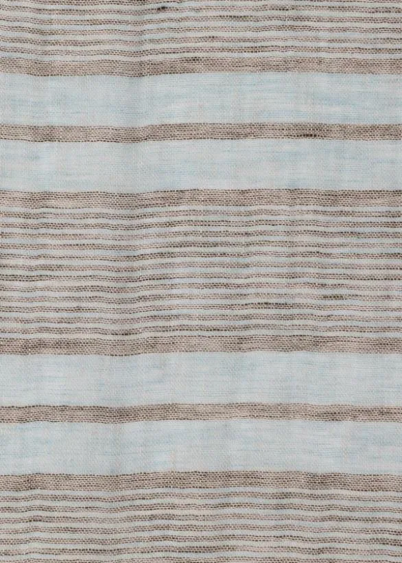 Paul Smith Scarves Blue Linen Stripe Scarf Blue 8211 Mens