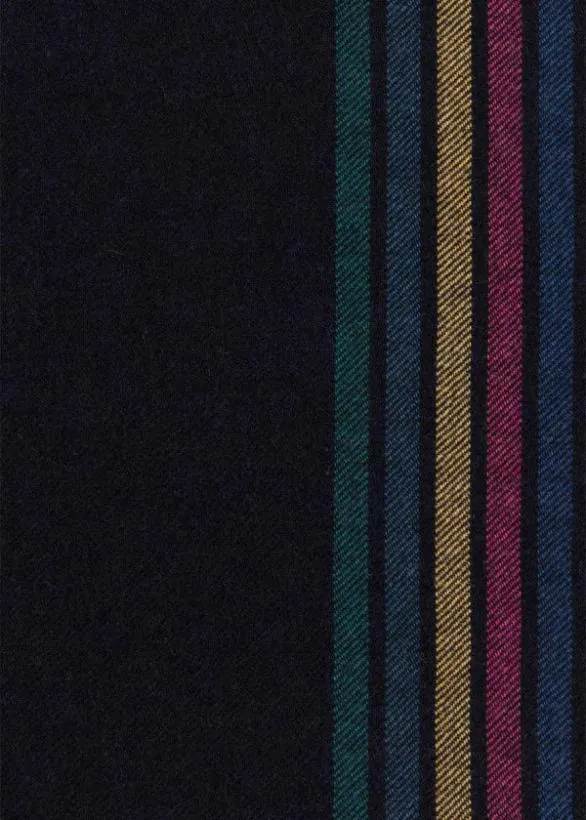 Paul Smith Scarves WoolBlend 039Sports Stripe039 Scarf Navy 8211 Mens