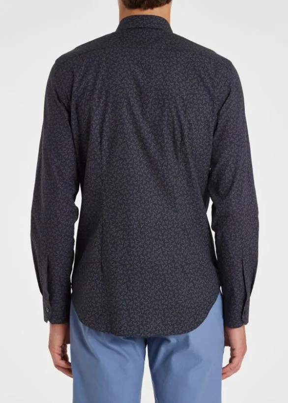 Paul Smith Shirts Cotton 039Hanger039 Shirt Navy 8211 Mens