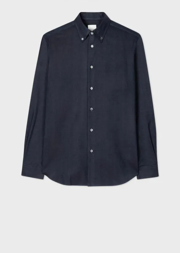 Paul Smith Shirts CottonBlend Shirt Navy 8211 Mens