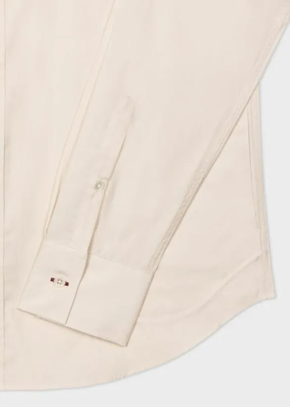 Paul Smith Shirts Ecru CottonBlend Shirt Ecru 8211 Mens