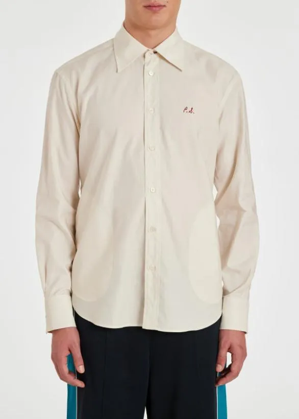 Paul Smith Shirts Ecru CottonBlend Shirt Ecru 8211 Mens