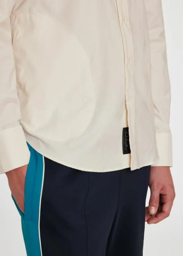 Paul Smith Shirts Ecru CottonBlend Shirt Ecru 8211 Mens