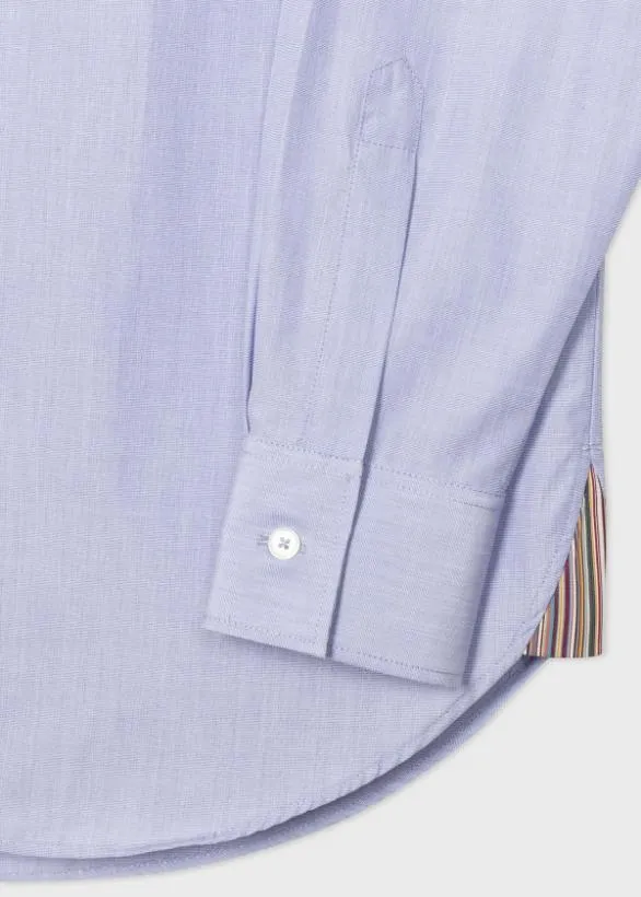 Paul Smith Shirts EndonEnd Cotton Shirt Blue 8211 Mens