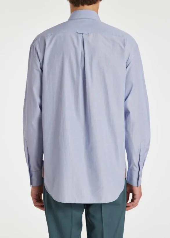 Paul Smith Shirts EndonEnd Cotton Shirt Blue 8211 Mens