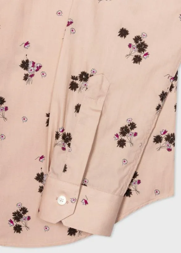 Paul Smith Shirts Pink 039Narcissus Floral039 Shirt Pink 8211 Mens
