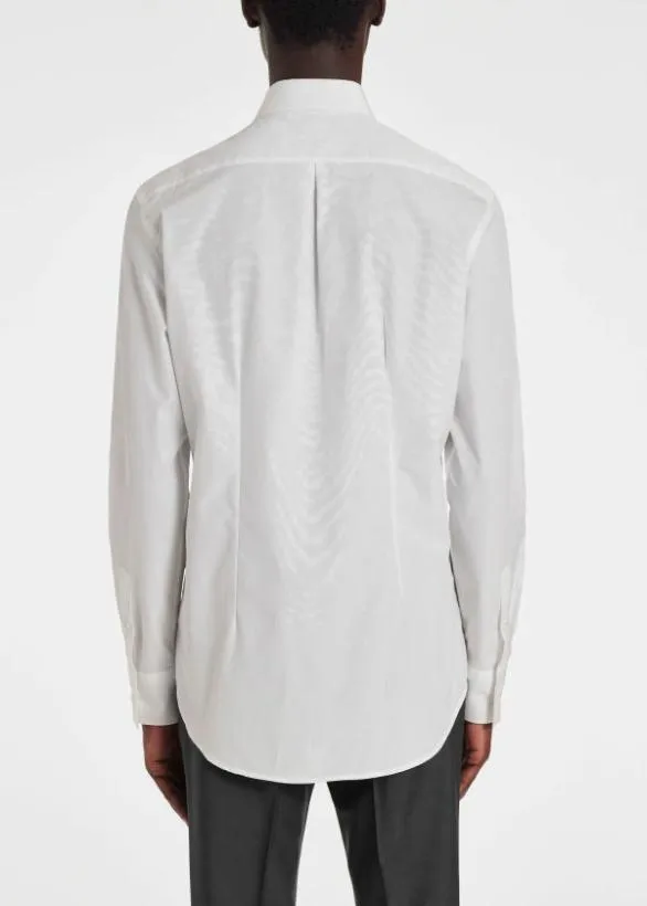 Paul Smith Shirts Pleated Front Evening Shirt White 8211 Mens