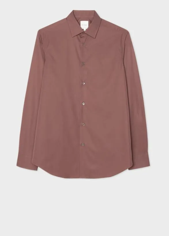 Paul Smith Shirts TailoredFit 039Signature Stripe039 Cuff Shirt Burgundy 8211 Mens