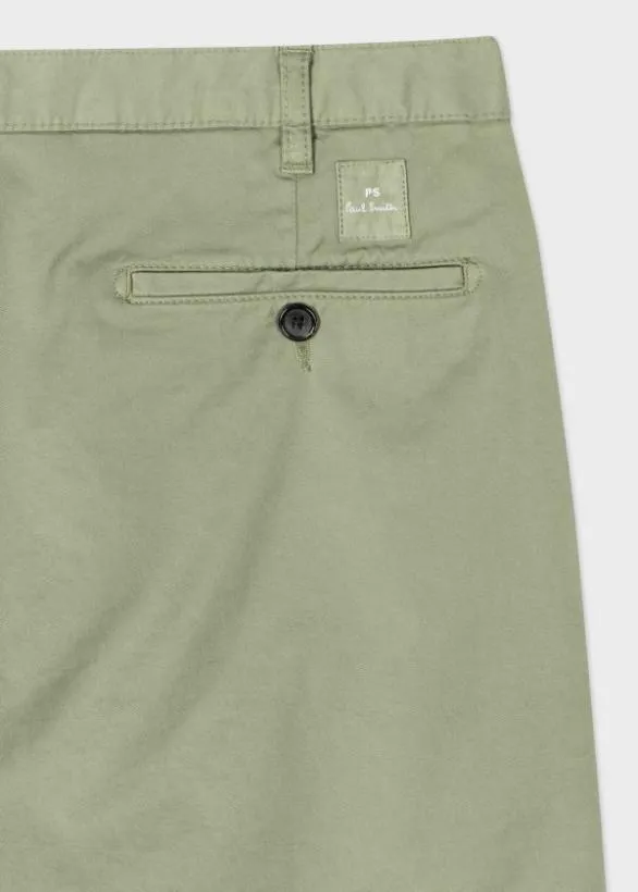 Paul Smith Shorts StretchCotton Shorts Khaki 8211 Mens