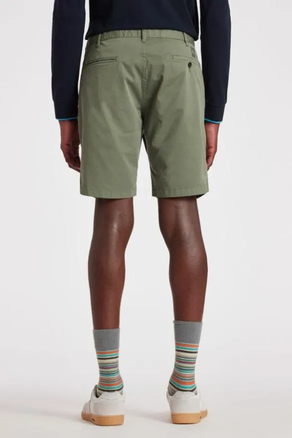 Paul Smith Shorts StretchCotton Shorts Khaki 8211 Mens