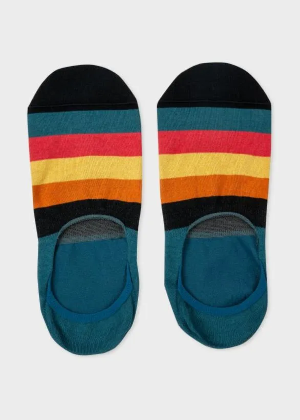 Paul Smith Socks 039Artist Stripe039 Loafer Socks Blue 8211 Mens