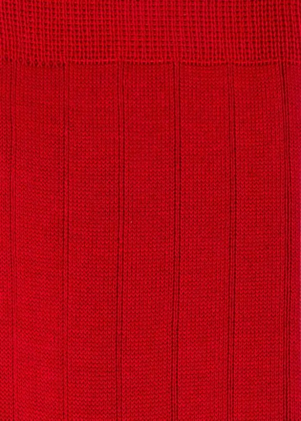 Paul Smith Socks CottonBlend Ribbed Socks Red 8211 Mens