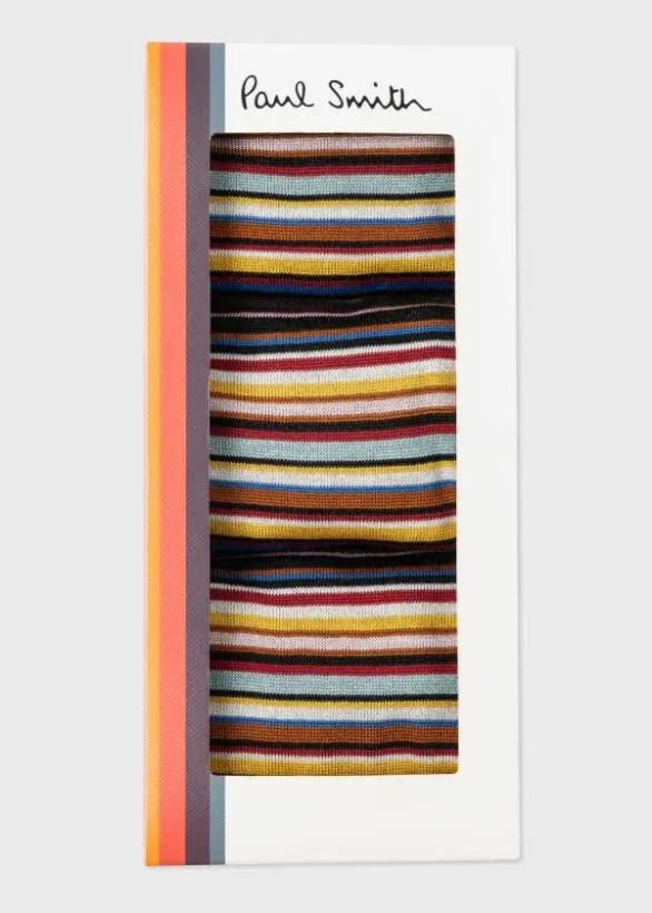 Paul Smith Socks SilkBlend Signature Stripe Socks Three Pack Signature Stripe 8211 Mens
