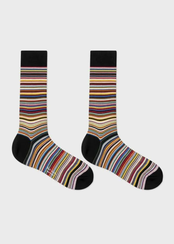 Paul Smith Socks SilkBlend Signature Stripe Socks Three Pack Signature Stripe 8211 Mens