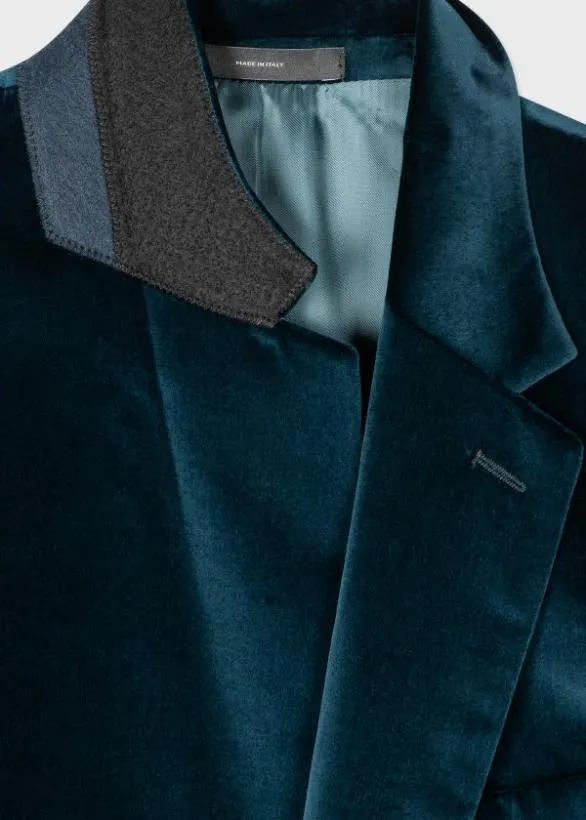 Paul Smith Suits TailoredFit Velvet Suit Navy 8211 Mens