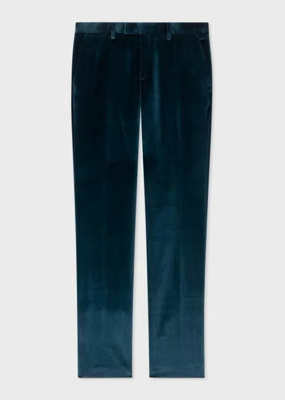 Paul Smith Suits TailoredFit Velvet Suit Navy 8211 Mens