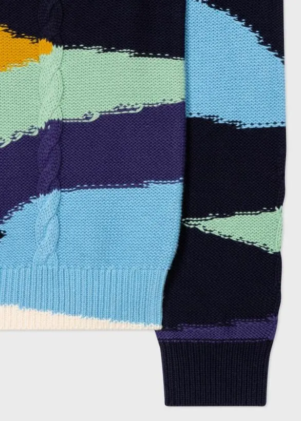 Paul Smith Sweaters Cotton 039Plains039 Sweater Multicolour 8211 Mens