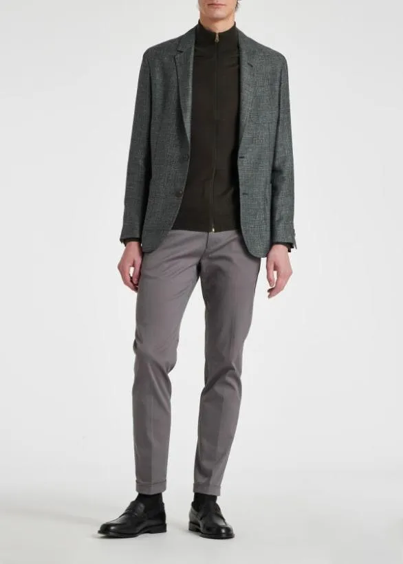 Paul Smith Sweaters Merino Wool Full Zip Cardigan Dark Green 8211 Mens