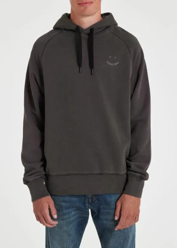 Paul Smith Sweatshirts and Hoodies 039Happy039 Hoodie Charcoal Grey 8211 Mens