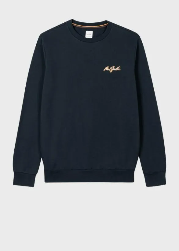 Paul Smith Sweatshirts and Hoodies Shadow Logo Sweatshirt Navy 8211 Mens