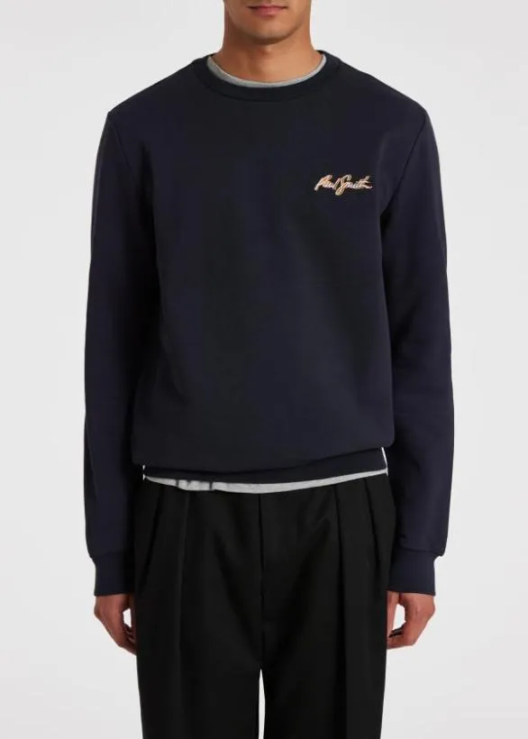 Paul Smith Sweatshirts and Hoodies Shadow Logo Sweatshirt Navy 8211 Mens