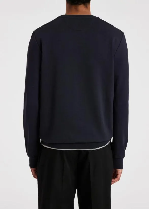 Paul Smith Sweatshirts and Hoodies Shadow Logo Sweatshirt Navy 8211 Mens
