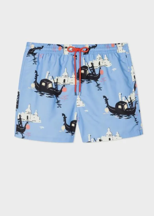 Paul Smith Swimwear 039Gondolas039 Swim Shorts Blue 8211 Mens