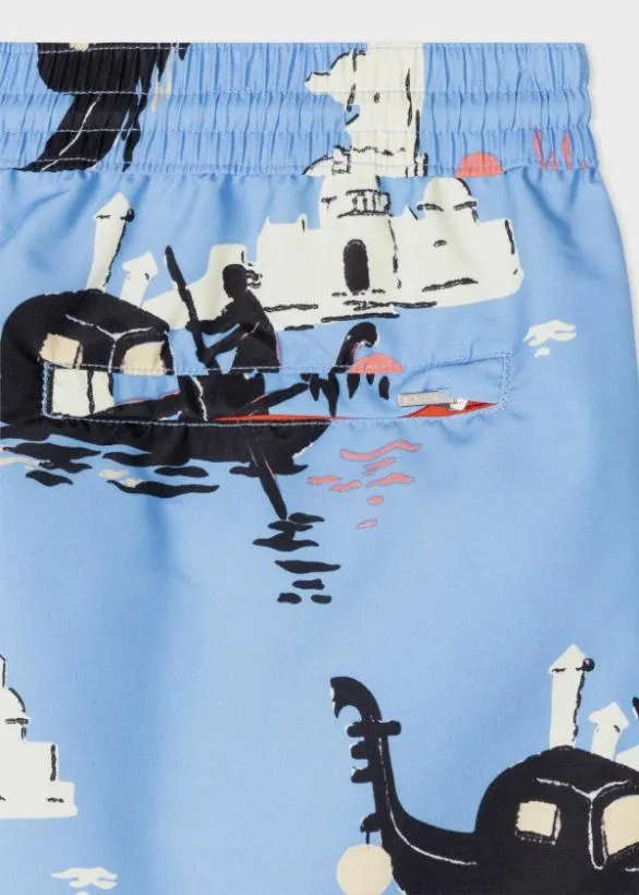 Paul Smith Swimwear 039Gondolas039 Swim Shorts Blue 8211 Mens