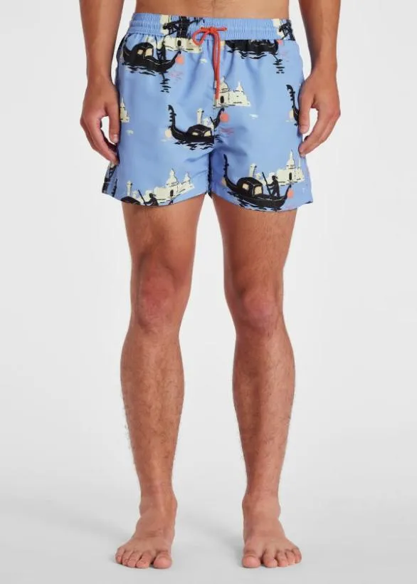 Paul Smith Swimwear 039Gondolas039 Swim Shorts Blue 8211 Mens