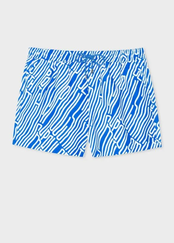 Paul Smith Swimwear Logo Swim Shorts Blue 8211 Mens