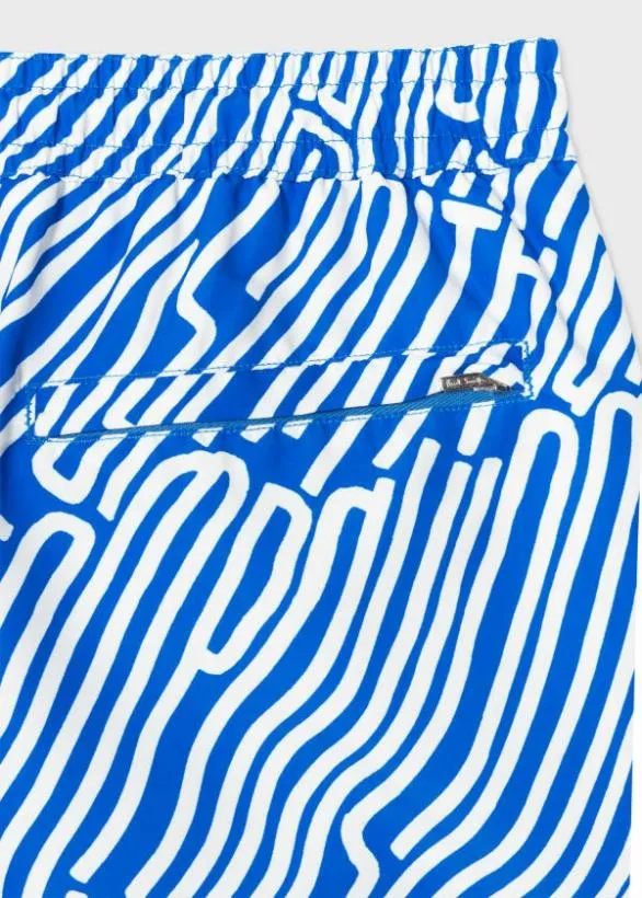 Paul Smith Swimwear Logo Swim Shorts Blue 8211 Mens