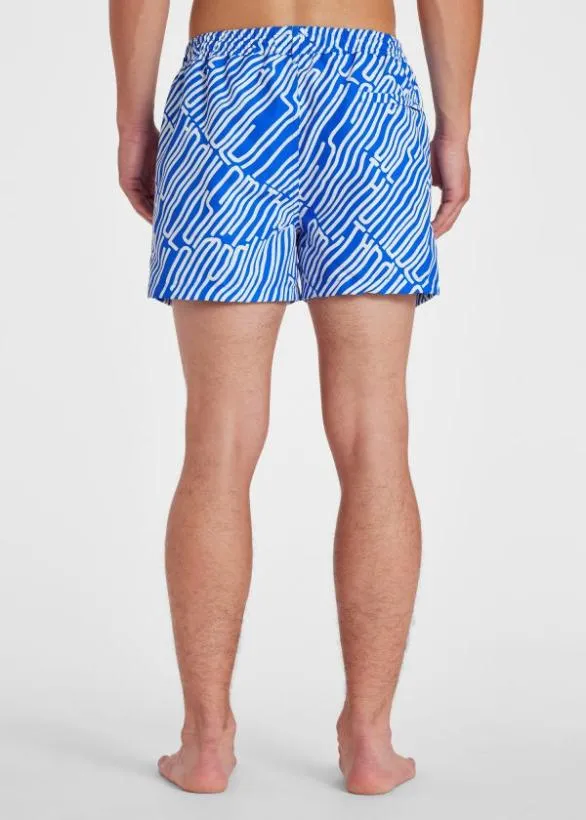 Paul Smith Swimwear Logo Swim Shorts Blue 8211 Mens