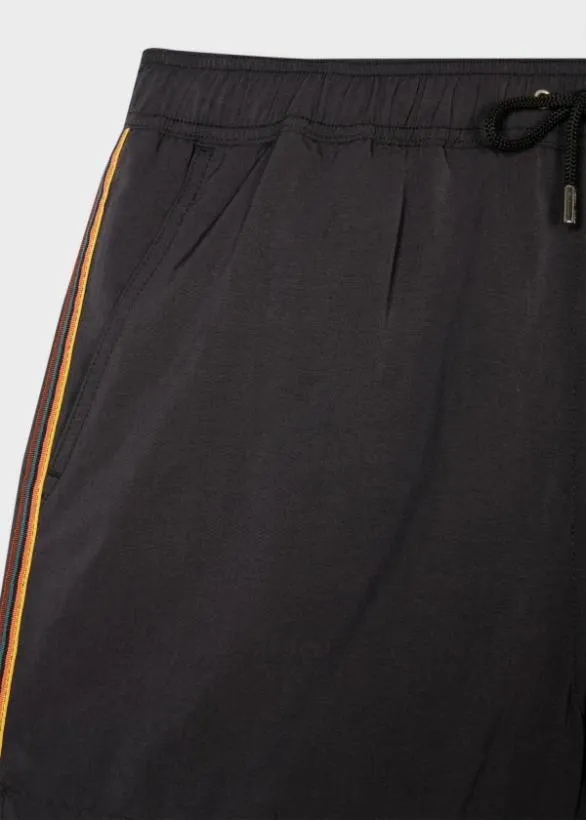 Paul Smith Swimwear Swim Shorts With 039Artist Stripe039 Trim Black 8211 Mens