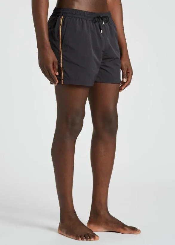 Paul Smith Swimwear Swim Shorts With 039Artist Stripe039 Trim Black 8211 Mens