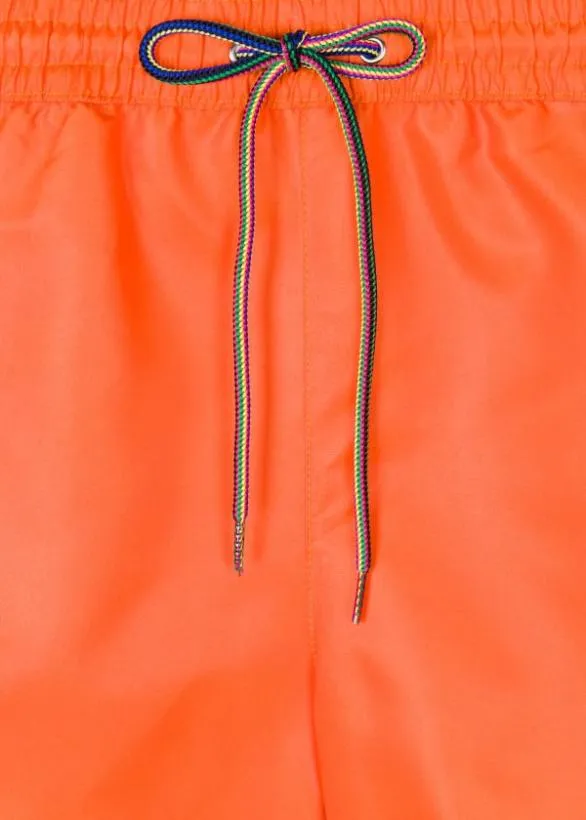 Paul Smith Swimwear Zebra Swim Shorts Orange 8211 Mens